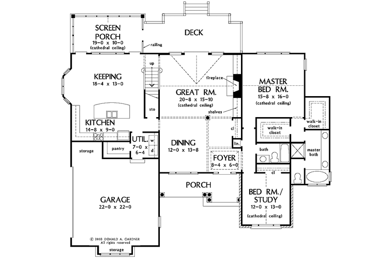 Home Plan - Floor Plan - Main Floor for Traditional House Plan #929-536 - 4 bed, 3 bath