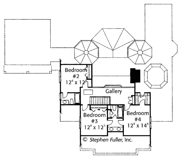 Home Plan - Country Floor Plan - Upper Floor Plan #429-363