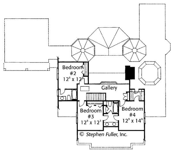 Dream House Plan - Country Floor Plan - Upper Floor Plan #429-363