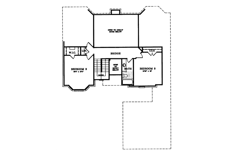 Architectural House Design - Floor Plan - Upper Floor for Traditional House Plan #952-8 - 3 bed, 2.5 bath