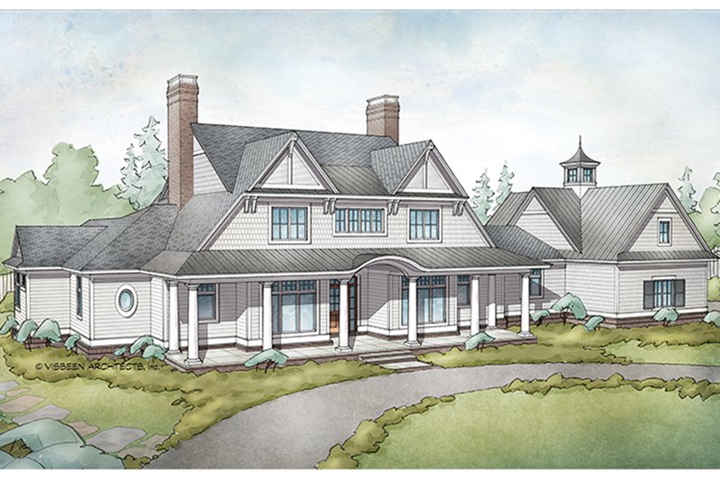 Architectural House Design - Country Exterior - Front Elevation Plan #928-284