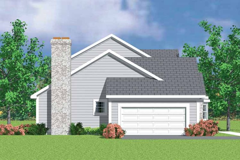 Dream House Plan - Exterior - Other Elevation 1 for Colonial House Plan #72-1072 - 3 bed, 2.5 bath