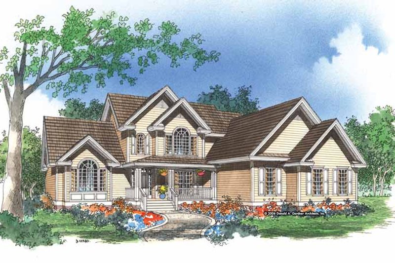 Home Plan - Country Exterior - Front Elevation Plan #929-391