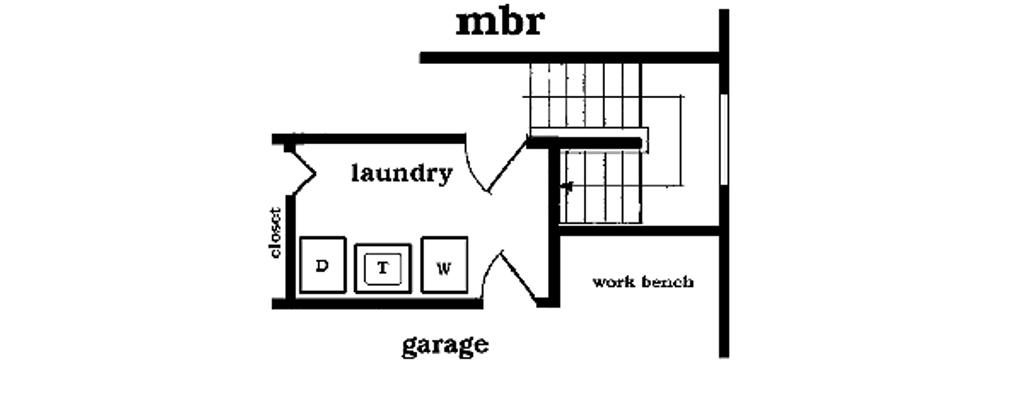 Floor Plan - Other Floor for Traditional House Plan #47-252 - 3 bed, 2 bath