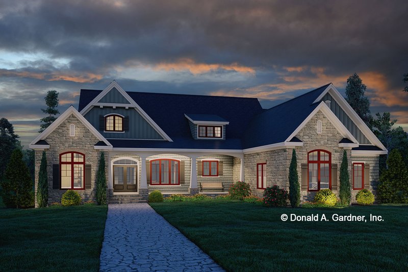 Home Plan - Exterior - Front Elevation 3 for Craftsman House Plan #929-1140 - 4 bed, 3.5 bath