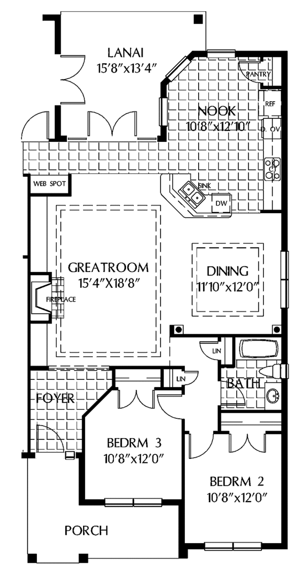 Architectural House Design - Colonial Floor Plan - Other Floor Plan #999-168