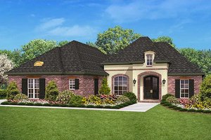 European style home, elevation