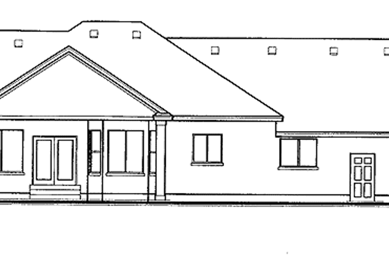 Dream House Plan - Exterior - Rear Elevation for Country House Plan #308-285 - 2 bed, 2.5 bath