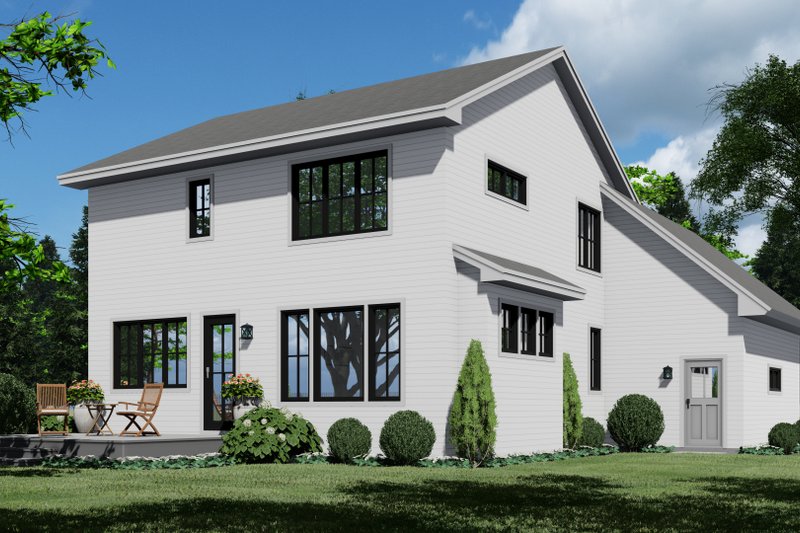House Plan Design - Exterior - Rear Elevation for Farmhouse House Plan #51-1191 - 4 bed, 2.5 bath