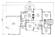 European Style House Plan - 3 Beds 2.5 Baths 2915 Sq/Ft Plan #51-145 