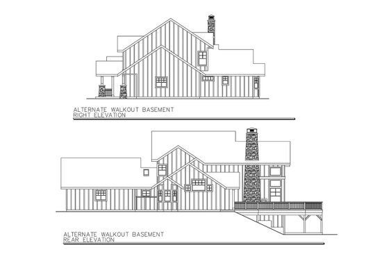 Exterior - Other Elevation 3 for Craftsman House Plan #124-680 - 3 bed, 2.5 bath
