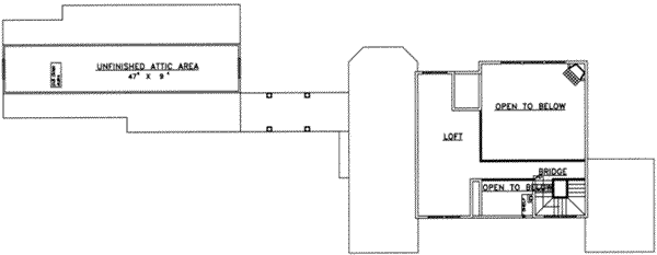 Home Plan - Modern Floor Plan - Upper Floor Plan #117-435