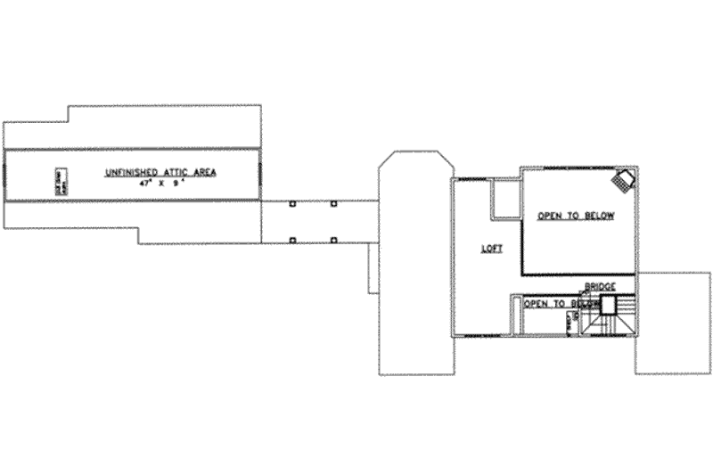 Home Plan - Floor Plan - Upper Floor for Modern House Plan #117-435 - 3 bed, 3.5 bath