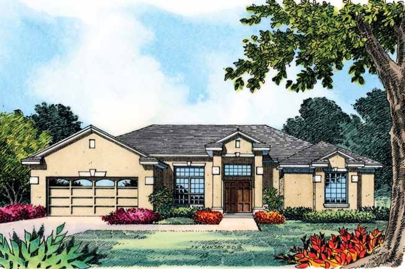 Dream House Plan - Contemporary Exterior - Front Elevation Plan #1015-9