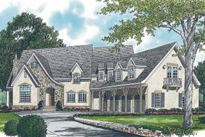 House Plan Design - Exterior - Front Elevation for Country House Plan #453-244 - 6 bed, 6 bath