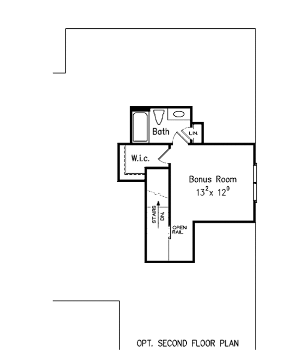 House Design - Colonial Floor Plan - Upper Floor Plan #927-317