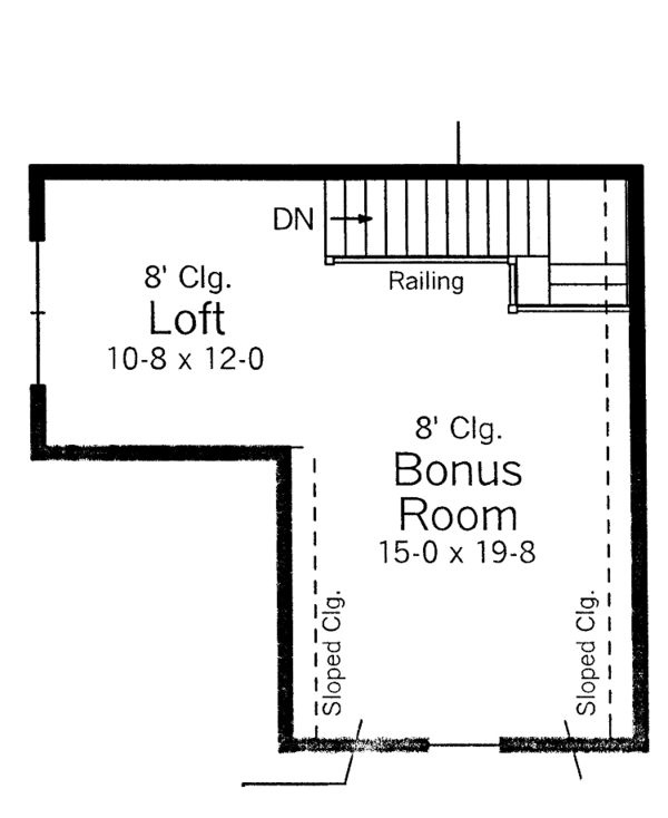 Architectural House Design - Country Floor Plan - Upper Floor Plan #51-963