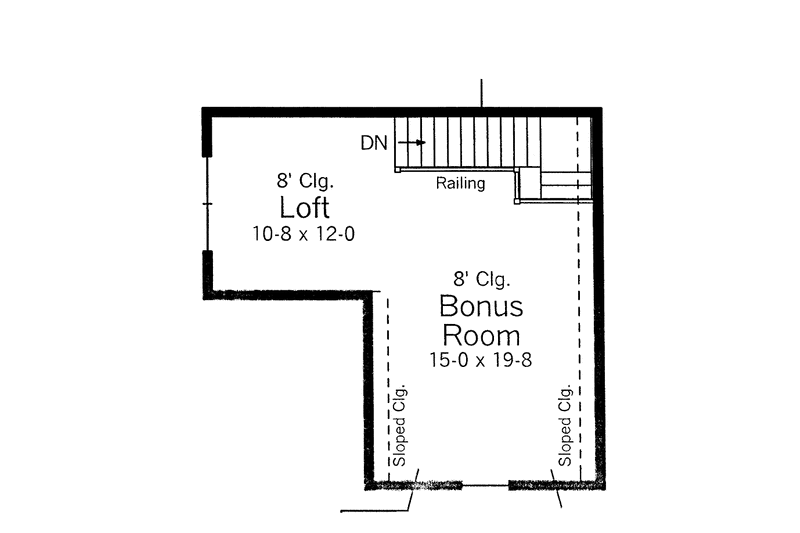 Dream House Plan - Floor Plan - Upper Floor for Country House Plan #51-963 - 3 bed, 2 bath