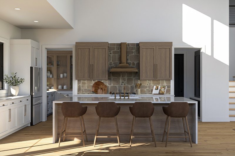 Dream House Plan - Interior - Kitchen for Barndominium House Plan #455-486 - 3 bed, 2.5 bath
