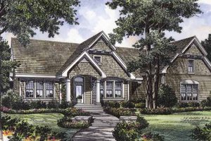 House Plan Design - Exterior - Front Elevation for Craftsman House Plan #417-672 - 2 bed, 2.5 bath