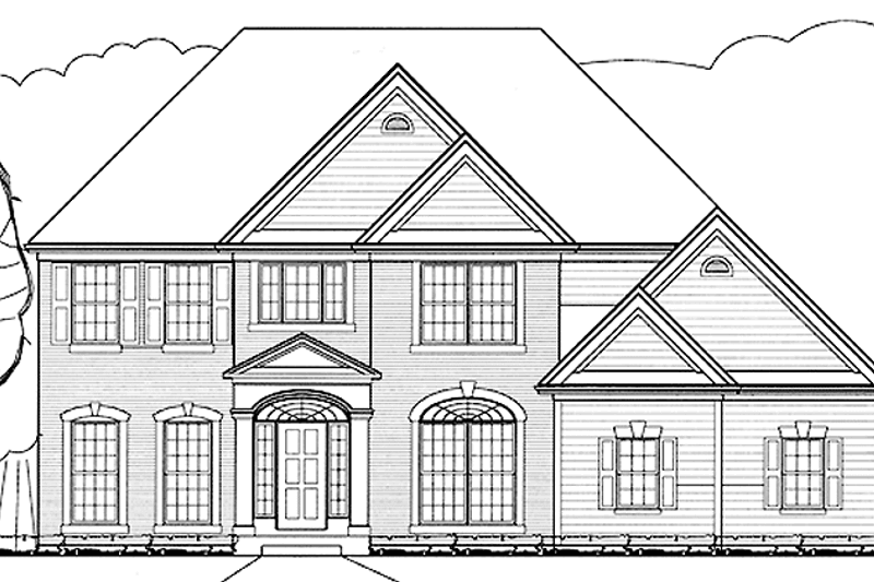 Architectural House Design - Classical Exterior - Front Elevation Plan #978-23