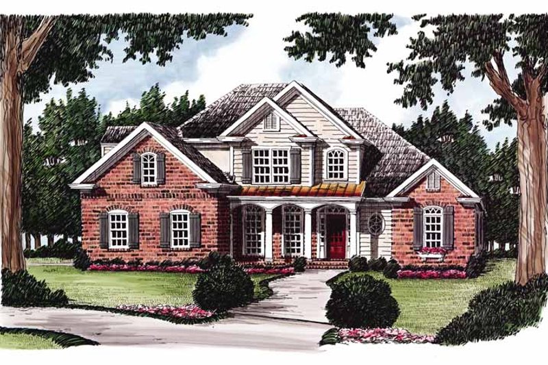 Dream House Plan - Country Exterior - Front Elevation Plan #927-613