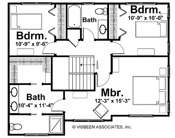 House Plan Design - Country Floor Plan - Upper Floor Plan #928-127