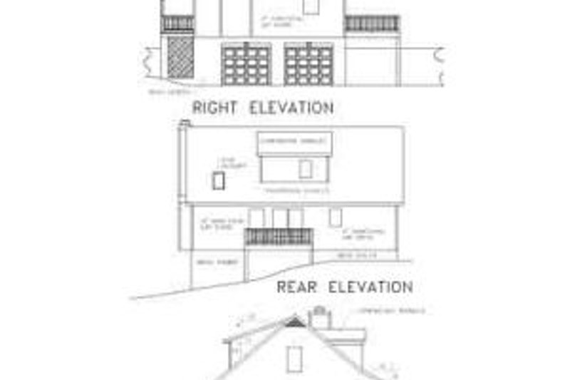 Dream House Plan - Exterior - Rear Elevation for Country House Plan #56-132 - 3 bed, 2.5 bath