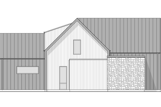 Exterior - Other Elevation for Contemporary House Plan #1114-90 - 4 bed, 2.5 bath