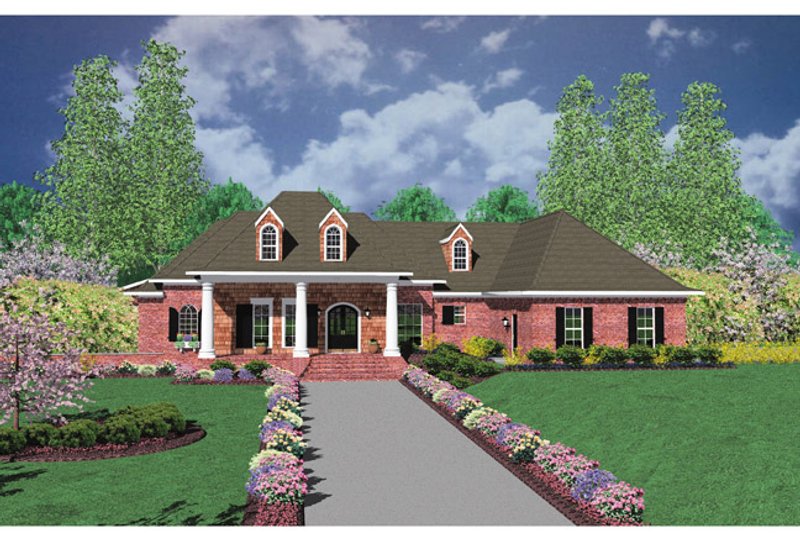 House Plan Design - European Exterior - Front Elevation Plan #36-522