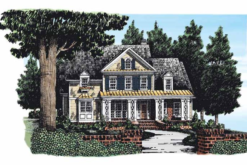Dream House Plan - Country Exterior - Front Elevation Plan #927-276
