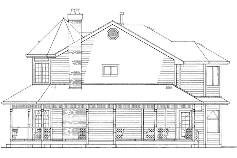 House Blueprint - Exterior - Other Elevation for Victorian House Plan #47-852 - 4 bed, 2.5 bath