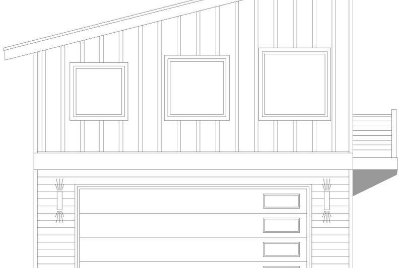 Home Plan - Exterior - Other Elevation for Contemporary House Plan #932-669, 1 bath
