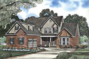 Traditional Exterior - Front Elevation Plan #17-3164