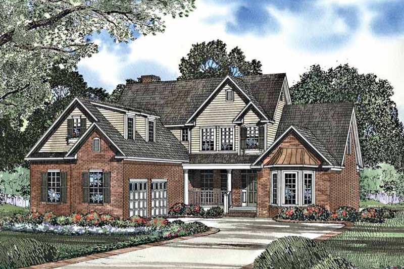 Home Plan - Traditional Exterior - Front Elevation Plan #17-3164