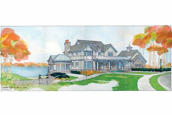 Exterior - Front Elevation 5 for Craftsman House Plan #928-45 - 3 bed, 2.5 bath