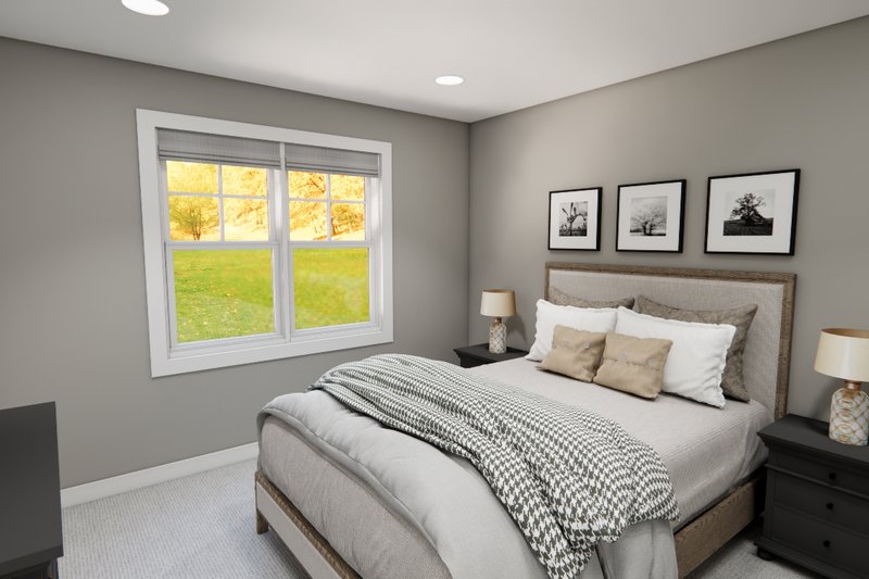 House Design - Interior - Bedroom 2 for Bungalow House Plan #51-1370 - 3 bed, 2.5 bath