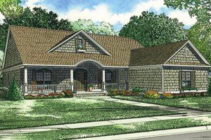 Traditional Exterior - Front Elevation Plan #17-420