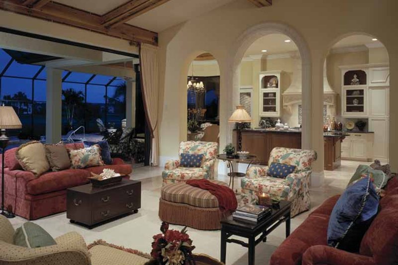 Home Plan - Interior - Family Room 1 for Mediterranean House Plan #930-107 - 4 bed, 4.5 bath