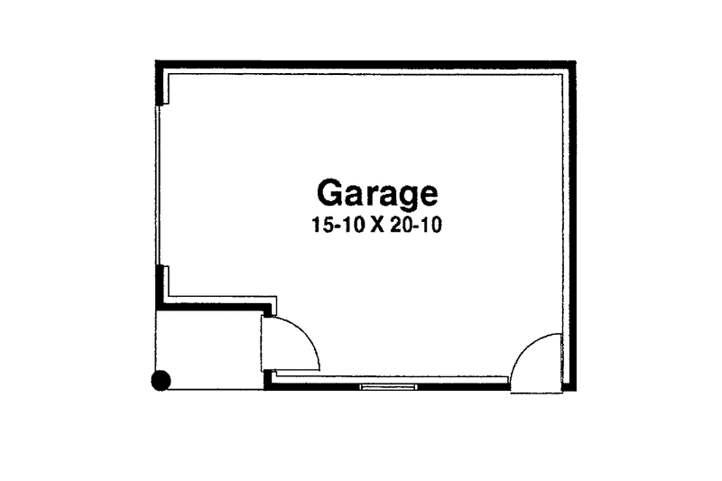 Dream House Plan - Floor Plan - Main Floor 1 for Prairie House Plan #965-7 - 2 bed, 1 bath
