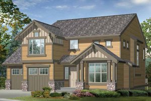 Exterior - Front Elevation 3 for Craftsman House Plan #132-355 - 3 bed, 3 bath