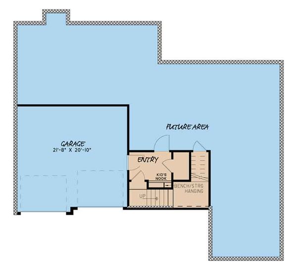 Architectural House Design - Traditional Floor Plan - Lower Floor Plan #17-3410