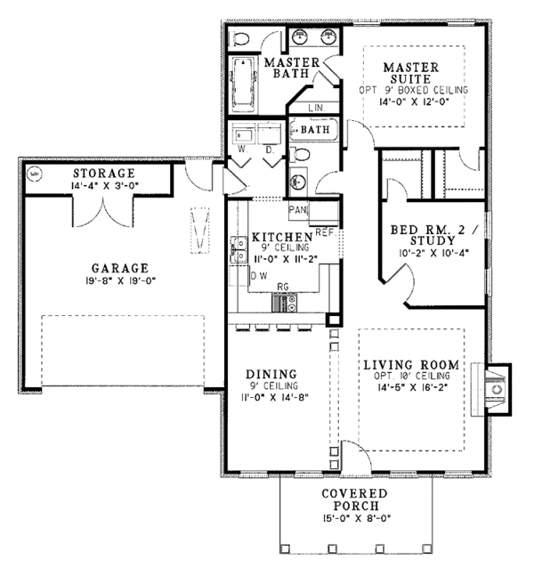 Home Plan - Classical Floor Plan - Main Floor Plan #17-3243