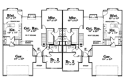 Ranch Style House Plan - 2 Beds 1.5 Baths 2716 Sq/Ft Plan #20-2240 