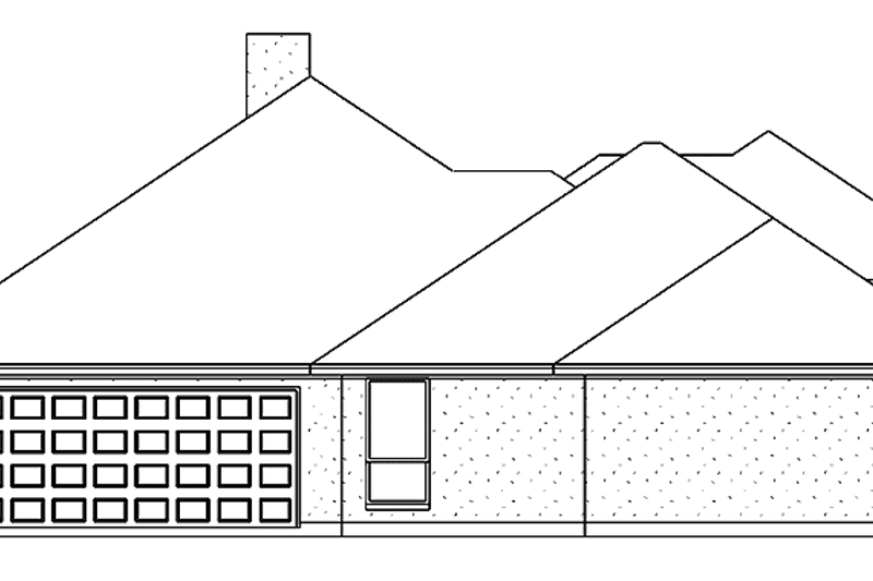 Home Plan - Exterior - Rear Elevation for Mediterranean House Plan #84-700 - 3 bed, 3 bath