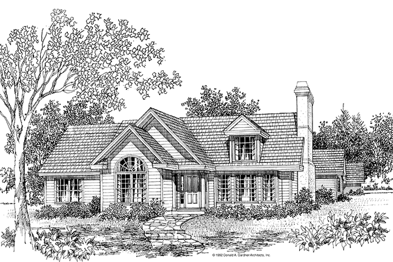 Home Plan - Ranch Exterior - Front Elevation Plan #929-114