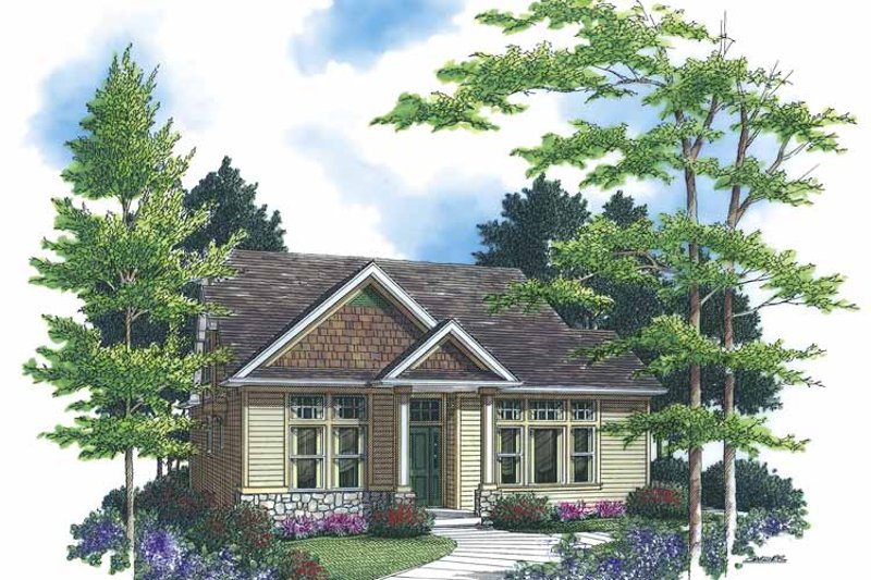 Dream House Plan - Craftsman Exterior - Front Elevation Plan #48-835