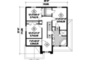 European Style House Plan - 3 Beds 1 Baths 2025 Sq/Ft Plan #25-4668 