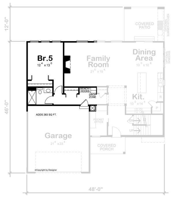 House Blueprint - Contemporary Floor Plan - Other Floor Plan #20-2476