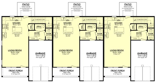 Architectural House Design - Farmhouse Floor Plan - Main Floor Plan #430-373